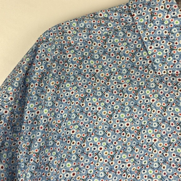 7 Downie Street Blue Multi-Coloured Floral/Dot Shirt - Picture 5 of 13